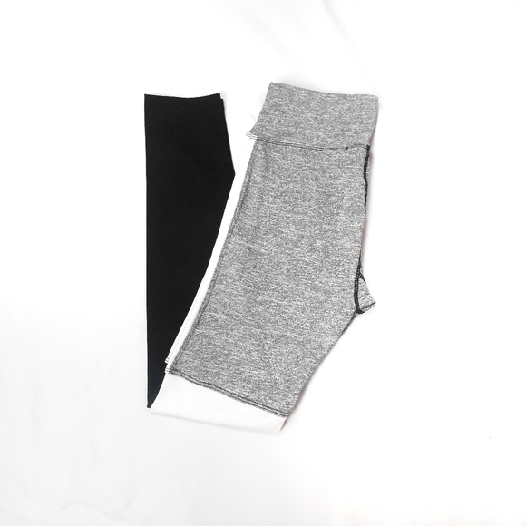 Women's Activewear Colorblock Grey Leggings - Picture 12 of 12